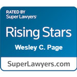 Wesley C. Page Super Lawyers Rising Stars Badge