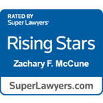 Zachary F. McCune Super Lawyers Rising Stars Badge